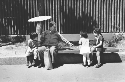 <b>Teaching the young.</b>  Chinatown, San Francisco, CA, 1972.