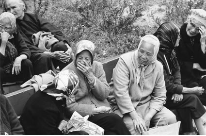 <b>Elderly Chinese women at their daily gathering in a park.</b>  Chinatown, San Francisco, CA, 1972.
